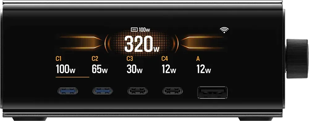 Preis Gesenkt EcoFlow Rapid Pro Desktop-Ladegerät für Rapid Pro Powerbanks mit 4x USB-C / 1x USB-A / 320 W