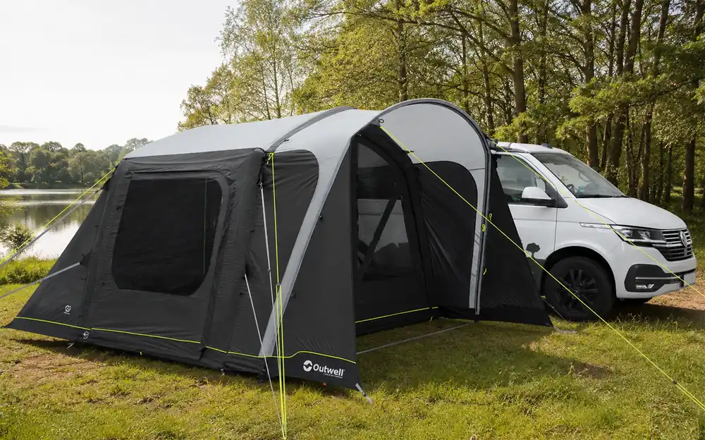 Outwell Jones M Power Air aufblasbares Busvorzelt Innenmaß 320 x 320cm plus Vordach Sofort Bestellen