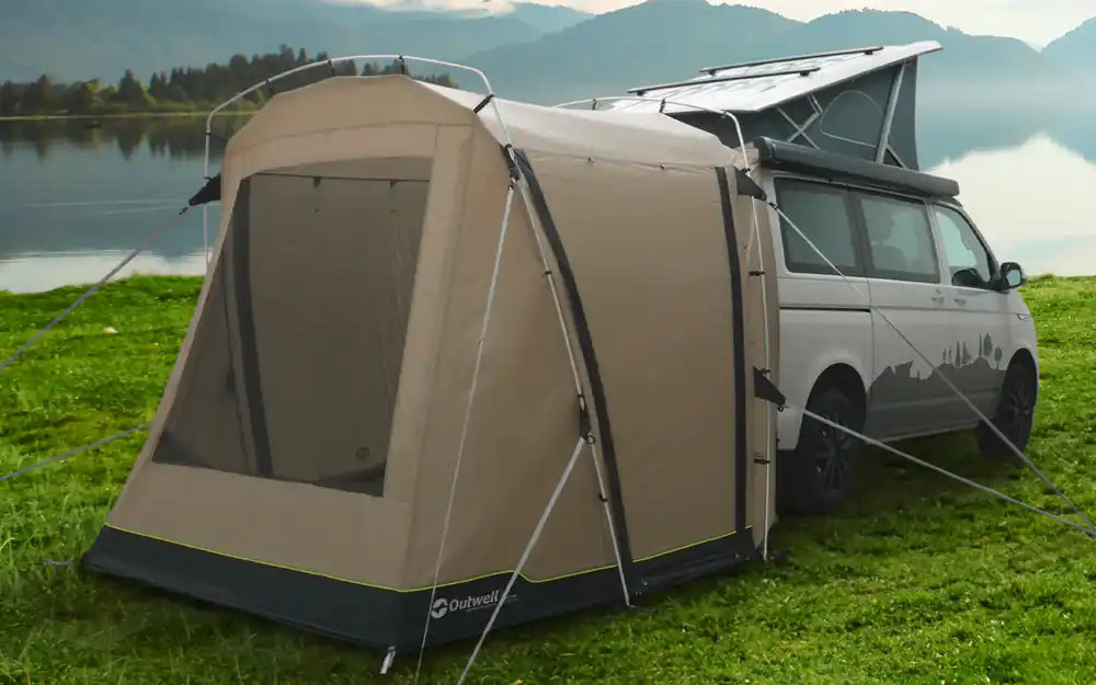 Outwell Desert Van freistehendes Heckzelt zum Wegfahren für VW Caddy, VW Bus oder ähnliche hohe Autos Online Kaufen
