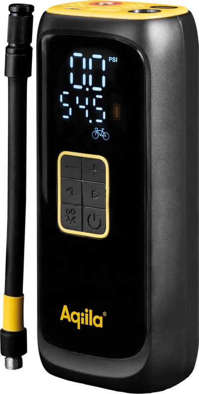Mega-Angebot Aqiila Airbird C4 tragbarer Kompressor Luftpumpe integriert mit Powerbank und LED-Taschenlampe 4000 mAh Akku
