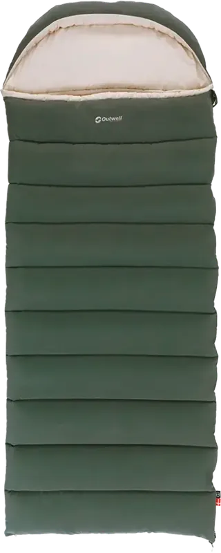 Bestpreis Outwell Constellation Lux Deckenschlafsack grün 230 x 90cm inklusive Kissen