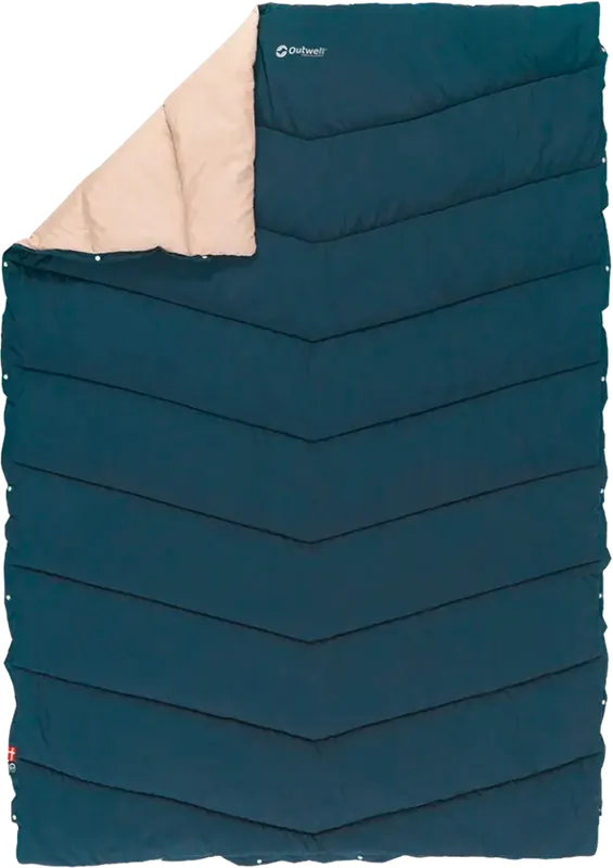 Zertifiziert Outwell Caldera Duvet Bettdecke blau