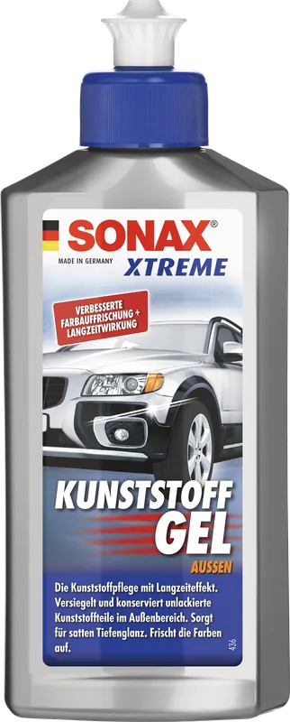 Letzte Chance Sonax Xtreme Kunststoffgel Außen für Außenbereich von Fahrzeugen 250 ml