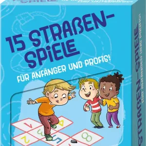 Neu Im Sortiment Noris 15 Straßenspiele mit 4 Kreiden und Anleitung