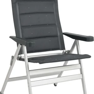 Billig Crespo AL/238 XL Deluxe Klappstuhl 7-fach verstellbar dunkelgrau