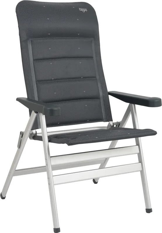 Billig Crespo AL/238 XL Deluxe Klappstuhl 7-fach verstellbar dunkelgrau