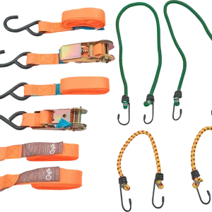 SWG Ladungssicherungsset 8-teilig mit 4x Gepäckspannern / 4x Zurrgurte Angebot