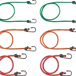 Sonderaktion SWG Gepäckspanner Set 6-teilig mit kunststoffbeschichteten Haken 2x600 / 2x800 / 2x1000 mm