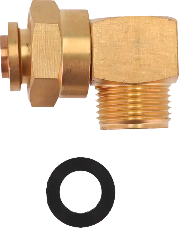 Kracherpreis Berger Winkelstück für Gasdruckregler 90° AG M20 x 1,5 - M20 x 1,5 ÜM