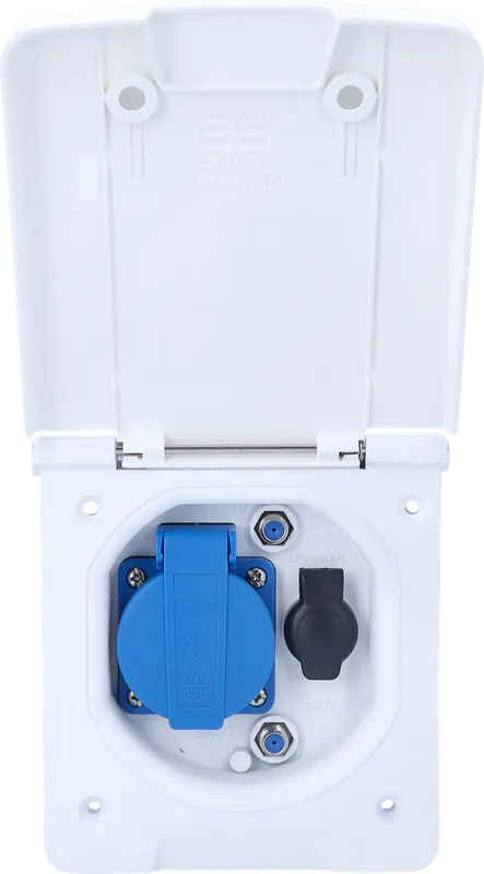 Schwabe Caravan Vorzelt-Multifunktionssteckdose inkl 1x Schutzkontaktsteckdose 230 V / 1x Steckdose 12 V / 2x SAT-Steckdosen Neuheit