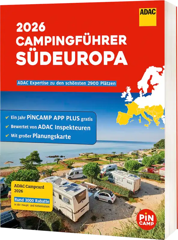 Versand Am Gleichen Tag ADAC Campingführer 2026 inklusive ADAC Campcard Sprache Deutsch