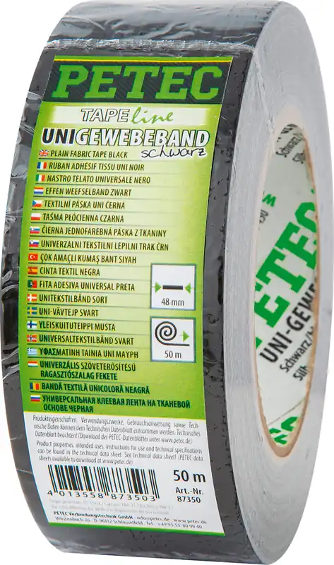 Must-Have Petec Uni-Gewebeband Klebeband 50 m x 48 mm