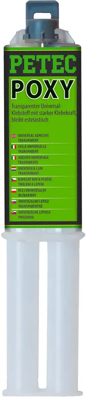 Petec POXY 2K Epoxidharzkleber 24 ml Doppelspritze SB-Karte Meistverkauft