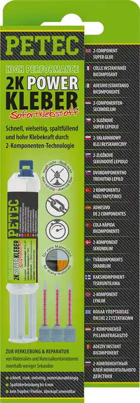 Petec 2K Power Kleber high performance Doppelspritze 11 ml Angebot