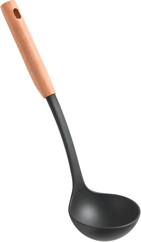Metaltex Arizona Line Schöpflöffel mit Buchenholzgriff 34 cm Zertifiziert