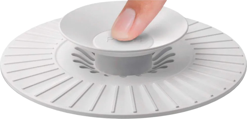 Preisknaller Metaltex Universal 2in 1-Funktion Abfluss-Abdeckung aus Silikon Ø 11,3 x 1,5 cm