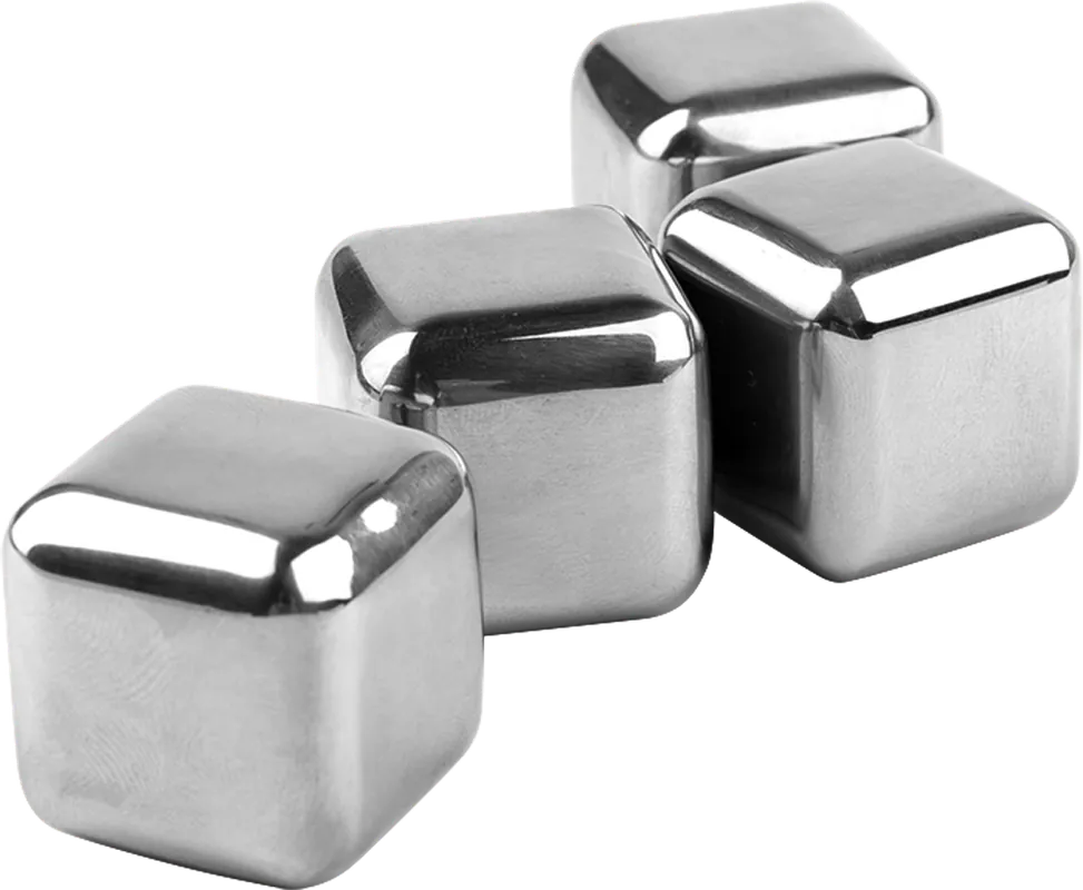 Metaltex wiederverwendbare Eiswürfel aus Inox 4-Stück Must-Have