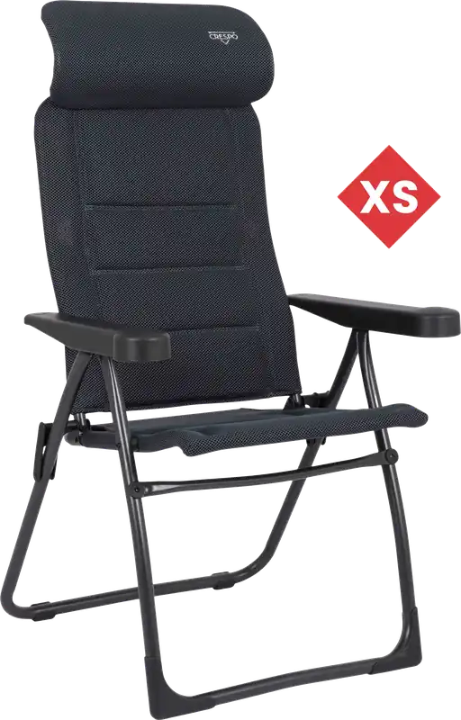 Bestseller Crespo Air Deluxe Compact Campingstuhl mit verstellbarer Rückenlehne und Kopfstütze