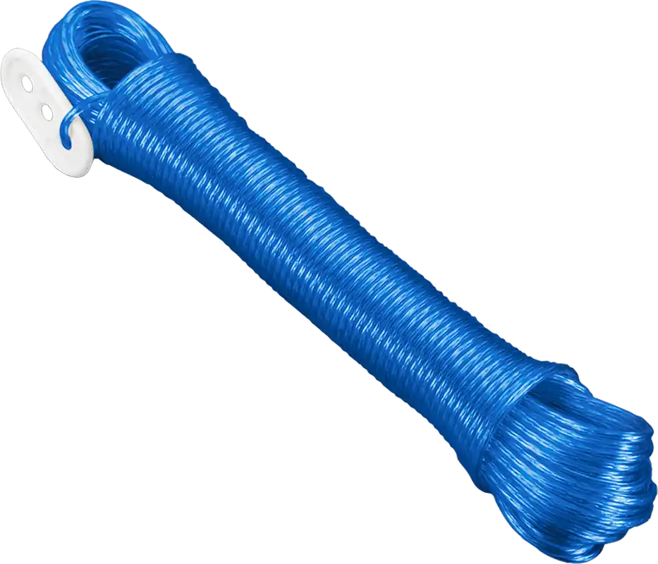 Markenware Metaltex Wäscheleine mit Spanner 20 m farblich sortiert in grün, blau oder rot