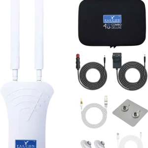 Falcon 4G Combo Deluxe V3 LTE Outdoor-Internetantenne mit 150 Mbit/s Highspeed und 360° Empfang Nur Für Kurze Zeit