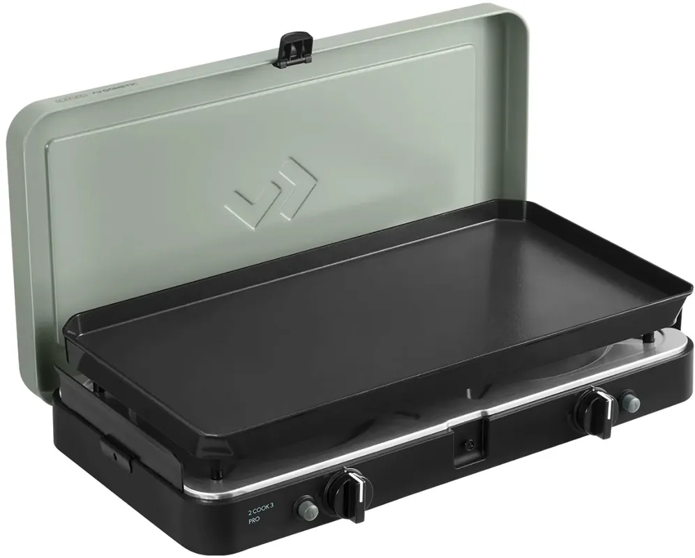 Cadac 2 Cook 3 Pro Plancha Campingkocher mit Grillplatte 2 x 2,2 kW Super-Preis
