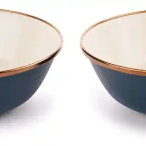 Barebones Enamel Emaillegeschirr Schüsselset 2 teilig blau Saisonangebot