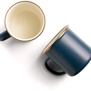 Preis Gesenkt Barbones Enamel emailliertes Becherset 2 teilig 500 ml