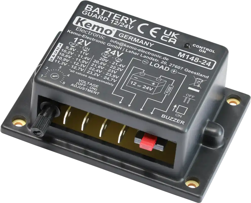 Sale Kemo M148-24 Batteriewächter 12/24 V Schutz vor Tiefentladung