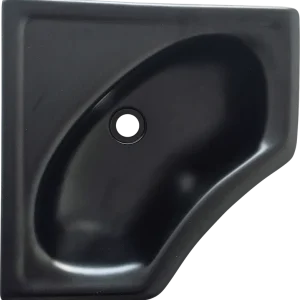 Comet Eckwaschbecken Mini Kunststoff mattschwarz 340 x 165 mm Mega-Angebot