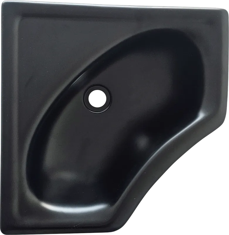 Comet Eckwaschbecken Mini Kunststoff mattschwarz 340 x 165 mm Mega-Angebot