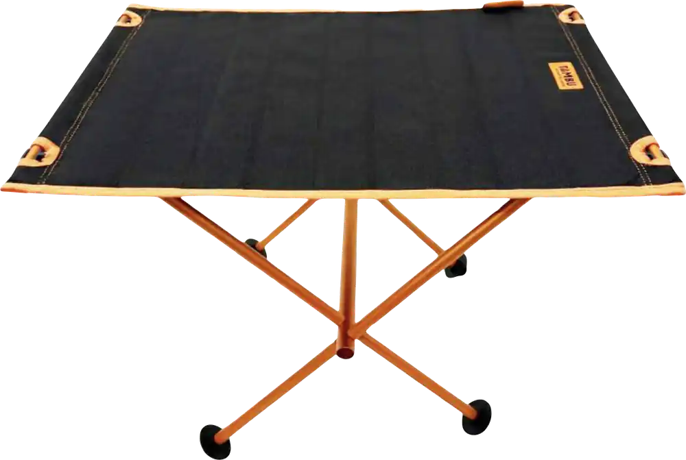Abverkauf Tambu Batista klappbarer Campingtisch mit faltbarer Tischplatte aus recyceltem Polyester ultraleicht 41 × 40 × 57 cm