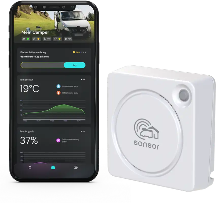 Pironex sonsor mobiles Alarmsystem mit GPS, LTE und WLAN Meistverkauft