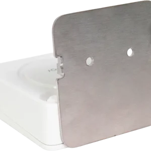 Sonderaktion Pironex sonsor Wandhalterung Halterung für Sonsor Alarmsystem oder Sirene aus Edelstahl 64 x 68 mm