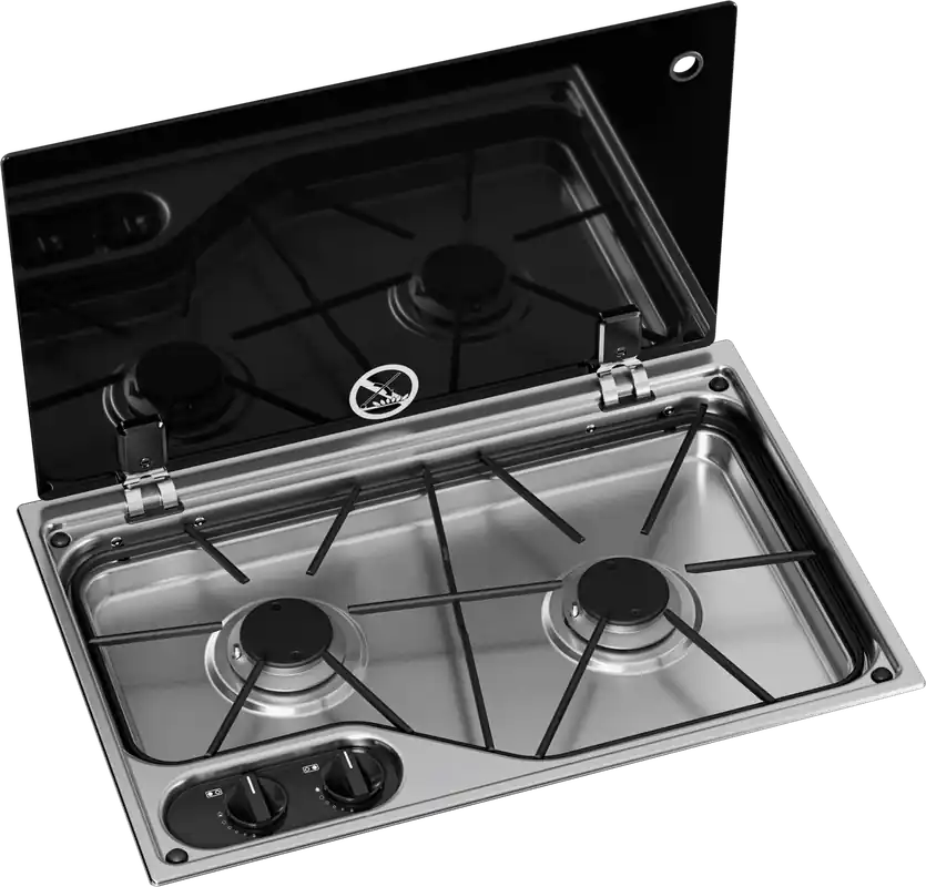 Dometic CVH1525G Einbau Gaskocher 2-flammig mit Glasabdeckung 30 mbar Finale Aktion