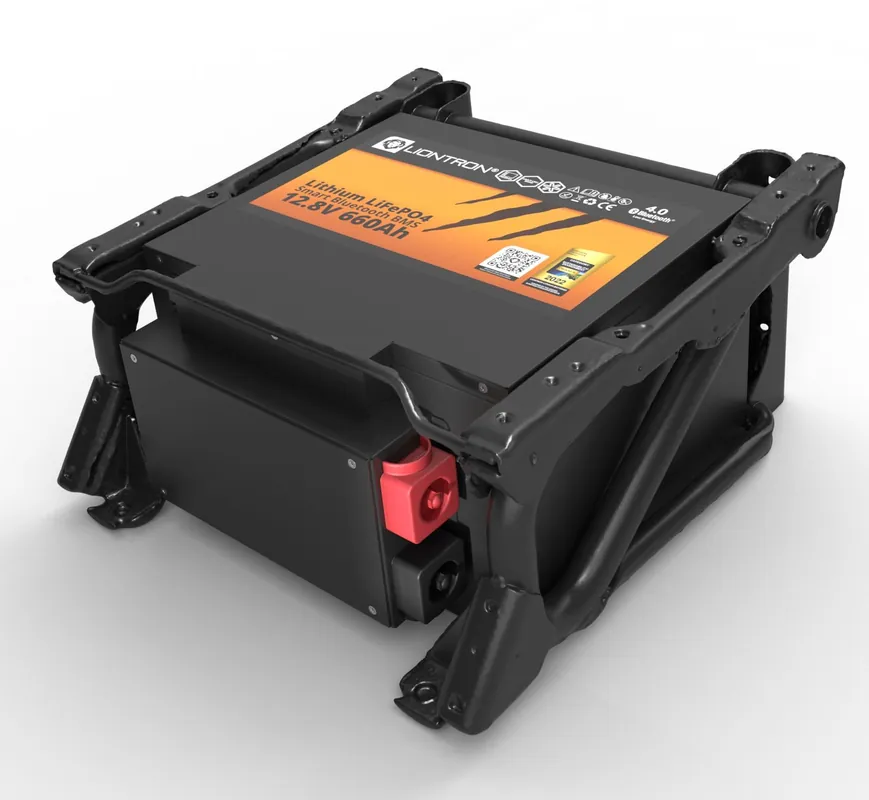 Liontron 660 Ah 12,8 V LiFePO4 Untersitzbatterie mit Arctic-Heizsystem 8,45 kWh Zertifiziert