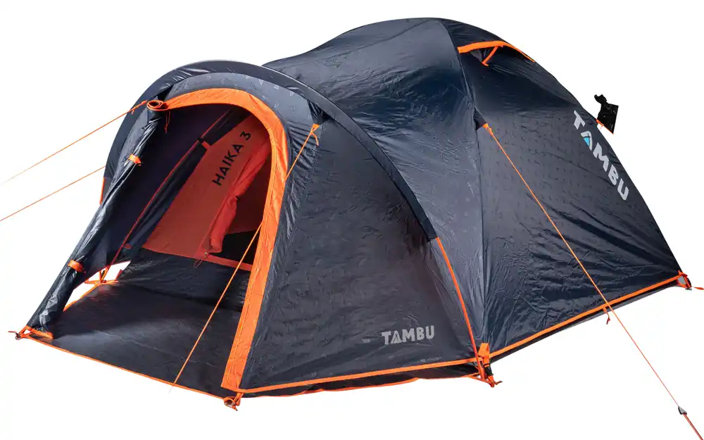 Tambu Haika Kuppelzelt für 3 Personen aus recyceltem Polyester 2.000 mm Wassersäule Mega-Angebot