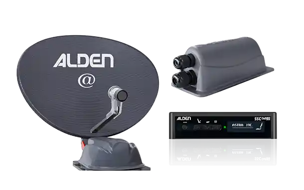 Alden AS2@ 80 Satellitenanlage mit S.S.C HD-Steuermodul und LTE-Dachdurchführung Top-Seller