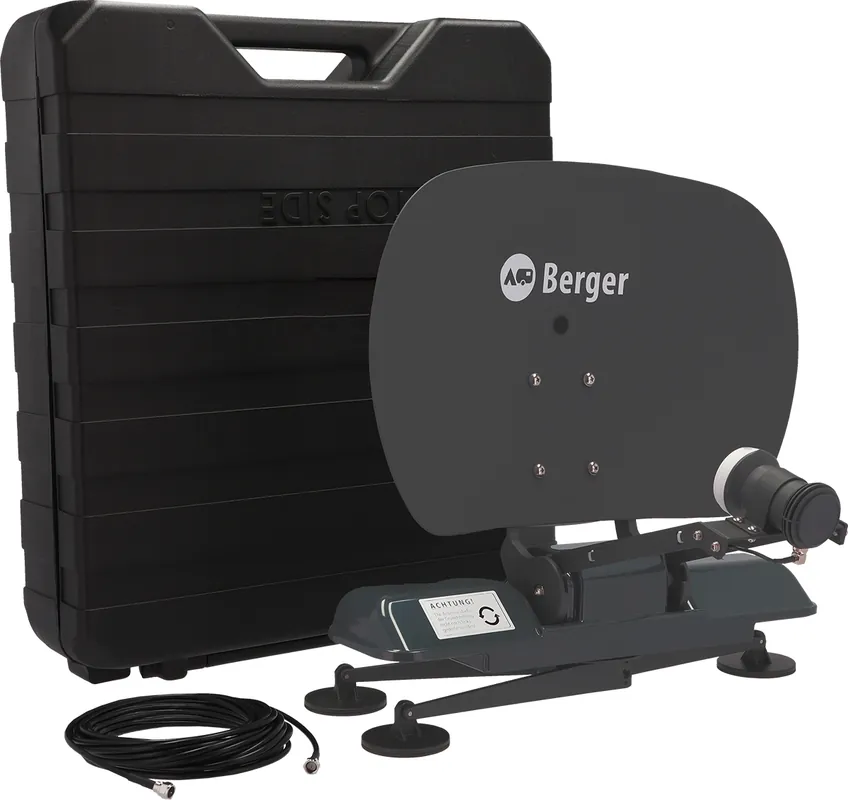Berger Pathfinder 3.0 faltbare vollautomatische Sat-Anlage Preisreduziert