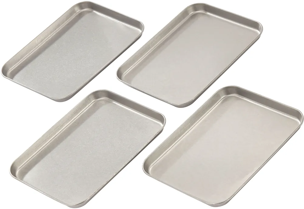 Must-Have Enders Serviertablett Set 4 teilig aus Edelstahl