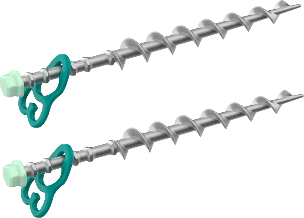 Jetzt Kaufen Berger A31 TerraGlow Schraubheringe 31 cm aus Aluminium für gemischte Böden, 2er-Pack