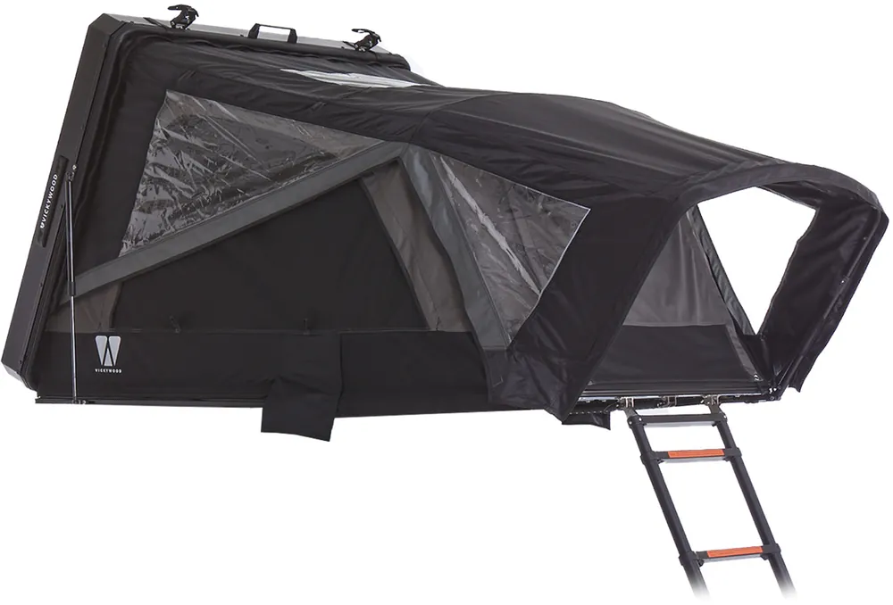 Vickywood Teak 135 Hybrid Dachzelt Ultraleichtes Aluminium Hartschalenzelt für 2 Personen Preisknaller