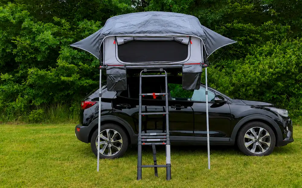 Berger SkyLodge 160 Klapp-Dachzelt für 2-3 Personen, Liegefläche 210 x 160 cm Zertifiziert