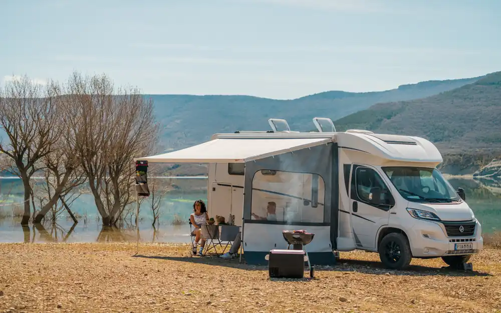 Fiamma Side W Pro Seitenwand für Markisen Wind- und Regenschutz Beliebt
