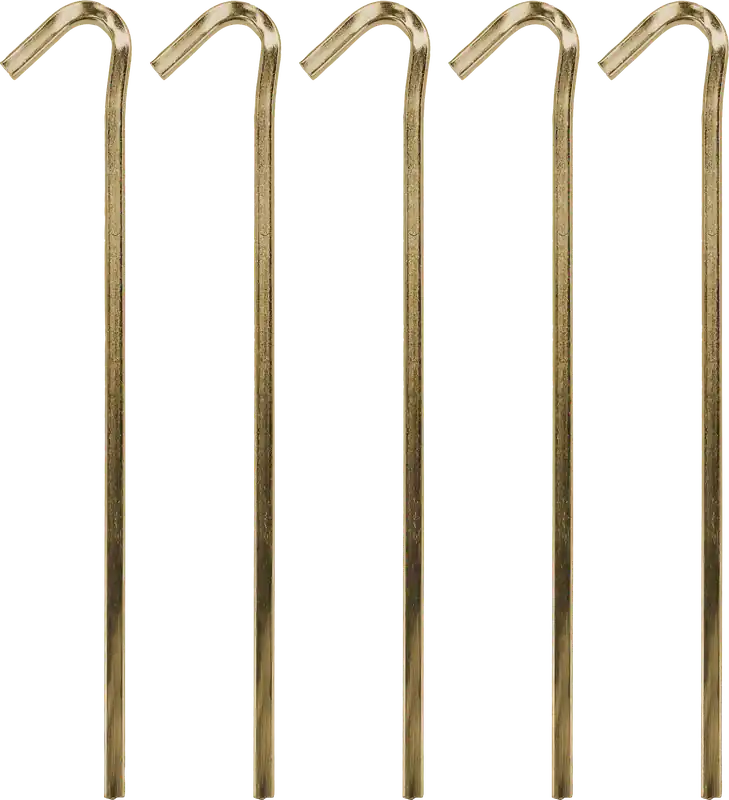 Billig Berger StrongPeg Vierkant Erdnagel Zelthering aus Stahl für extrem harte Böden, 5er-Pack
