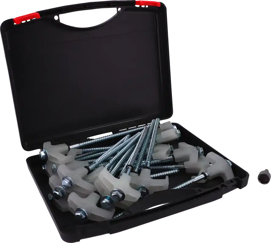 Berger ExtremePeg Schraubhering-Set 20,5 cm aus Stahl für extrem harte Böden, 20-teilig Preisreduziert