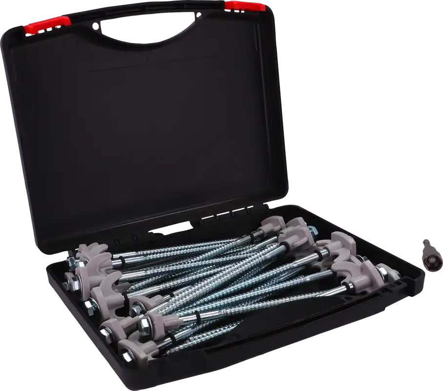 Sonderaktion Berger ExtremePeg Glow In The Dark Schraubhering-Set 20,5 cm aus Stahl für gemischte Böden, 20-teilig