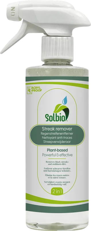Solbio Regenstreifenentferner Reinigungsmittel pflanzliche Formel 500 ml Geprüft