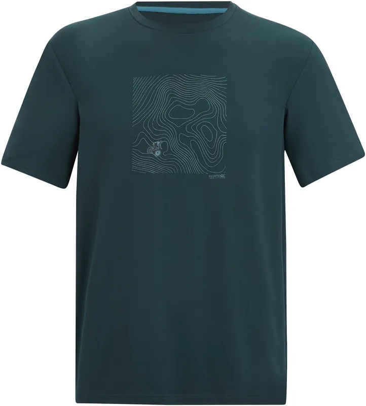 Regatta Fingal Stretch Herren Funktionsshirt mit Grafikdruck Beliebt