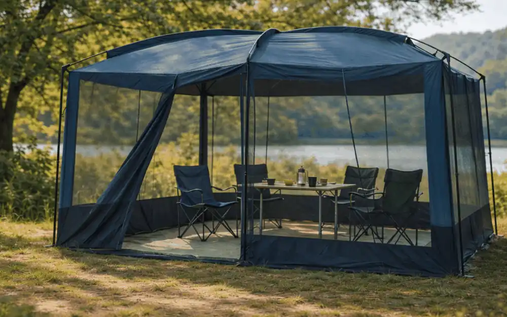 Begrenztes Angebot Westfield Pavo Mesh Pavillon schwarz 2,73 x 3,35 m