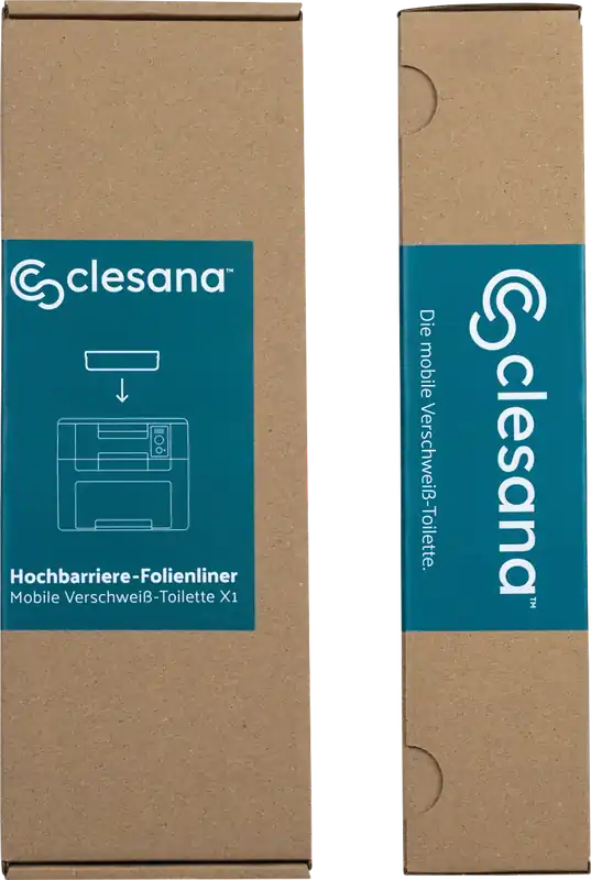Nur Für Kurze Zeit Clesana X1 Hochbarriere-Folienliner für mobile Verschweißtoilette geruchsdicht
